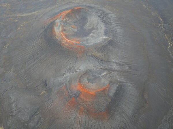 aerial view of the old volcano in Landmannalaugar area, Iceland, Europe