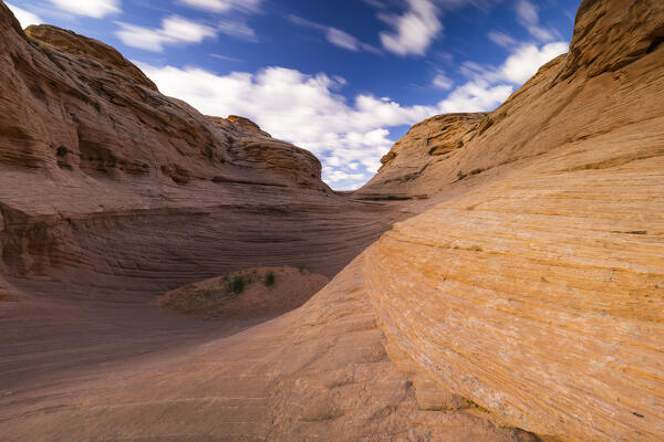 The beautiful landscape of rock formations near the city of Page, Arizona, USA
