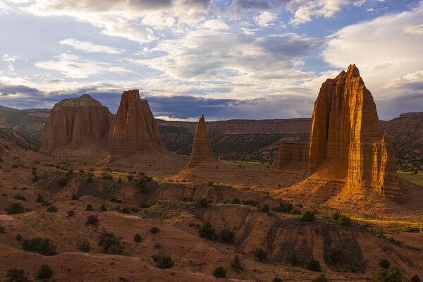 Cathedral Valley during a summer day, Capitol Reef National Park, United States of America