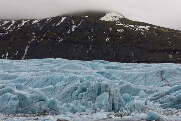 The Svínafellsjökull Glacier, Austurland, Eastern Iceland, Iceland, Europe.