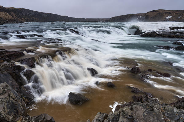 the power of Icelandic waterfalls, Urridafoss, Sudurland, South Iceland, Europe