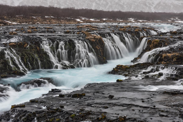the power of Icelandic waterfalls, Bruarfoss, Sudurland, South Iceland, Europe