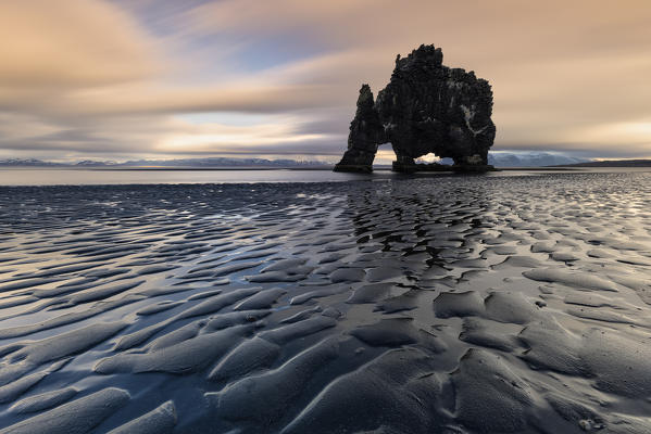 sunset at Hvitserkur, Norduland vestra, Northen Iceland, Europe