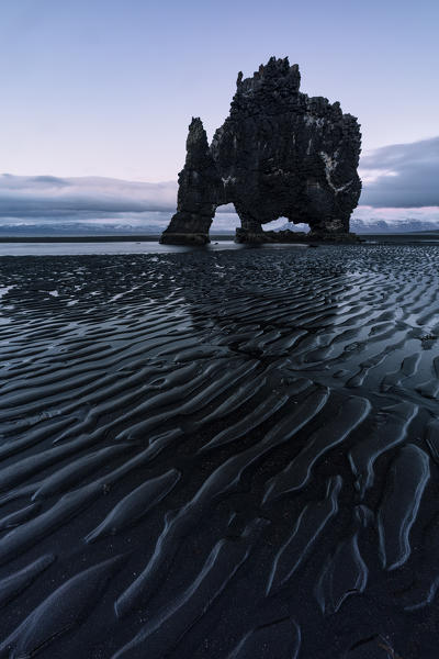 sunset at Hvitserkur, Norduland vestra, Northen Iceland, Europe