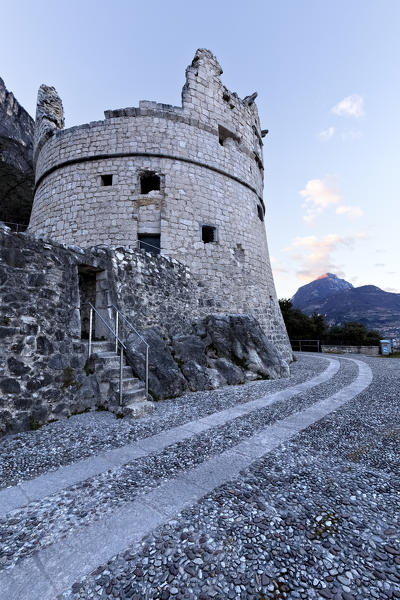 The Venetian bastion is one of the symbols of the town of Riva del Garda. Trento province, Trentino Alto-Adige, Italy, Europe.