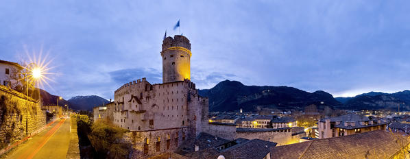 The Buonconsiglio castle is one of the symbols of the city of Trento. Trentino Alto-Adige, Italy, Europe.