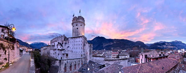 The Buonconsiglio castle is one of the symbols of the city of Trento and today it is a museum. Trentino Alto-Adige, Italy, Europe.