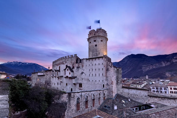 The Buonconsiglio castle in Trento is one of the major monumental complexes in the Trentino-Alto Adige region. Trentino Alto-Adige, Italy, Europe.