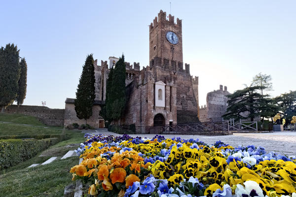 The Scaligero castle of Villafranca di Verona. Verona province, Veneto, Italy, Europe.