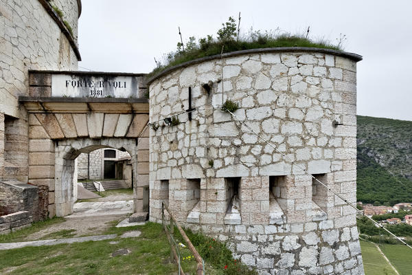 The gateway of Fort Wohlgemuth. Verona province, Veneto, Italy, Europe.