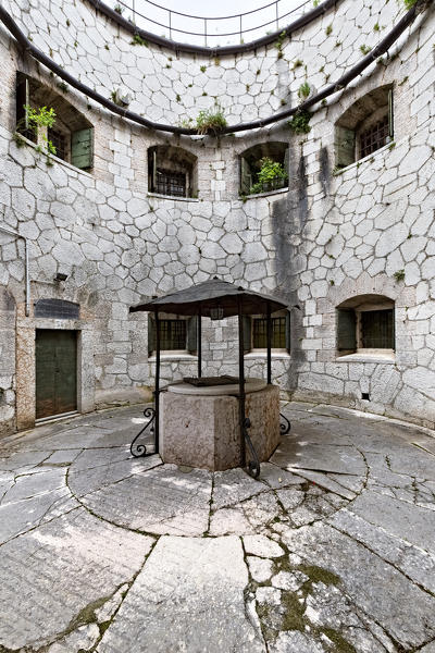 The well of Fort Wohlgemuth. Rivoli Veronese, Verona province, Veneto, Italy, Europe.