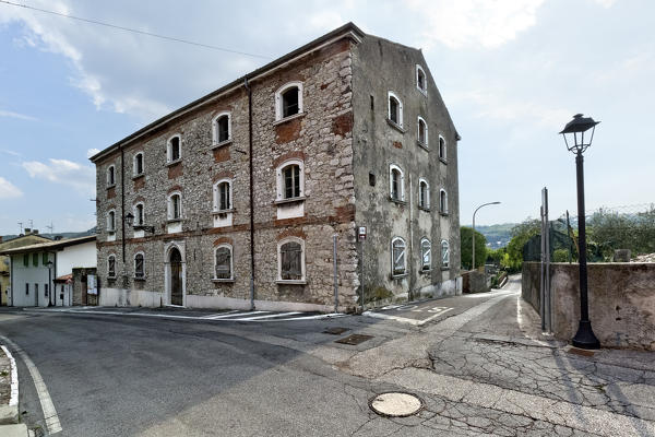 The former military command of the Austrian fortresses in Ceraino. Verona province, Veneto, Italy, Europe.