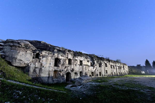 Sommo Alto: Austrian fort of the Great War. Folgaria, Trento province, Trentino Alto-Adige, Italy, Europe.
 