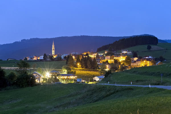 Camporovere is one of the six hamlets of the municipality of Roana. Asiago plateau, Vicenza province, Veneto, Italy, Europe.