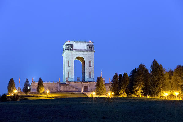 The Leiten memorial monument is one of the main military ossuaries of the First World War. Asiago, Vicenza province, Veneto, Italy, Europe.