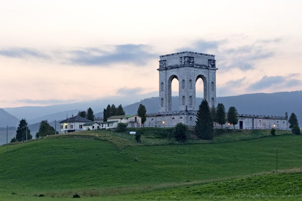 In the Leiten ossuary rest the remains of 54,289 fallen during the First World War. Asiago, Vicenza province, Veneto, Italy, Europe.