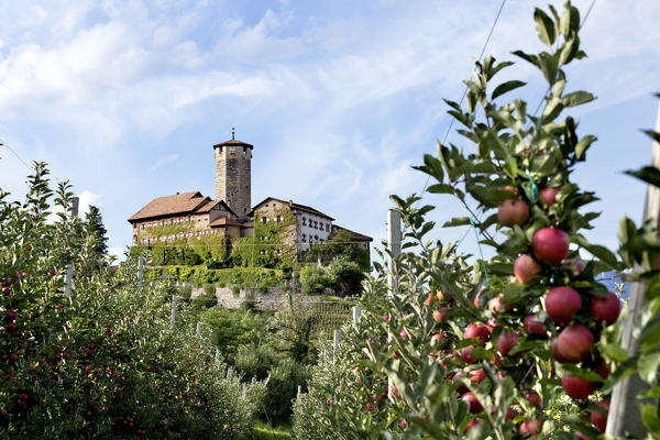 Valer castle is one of the most famous palaces in Trentino. Tassullo, Trento province, Trentino Alto-Adige, Italy, Europe.