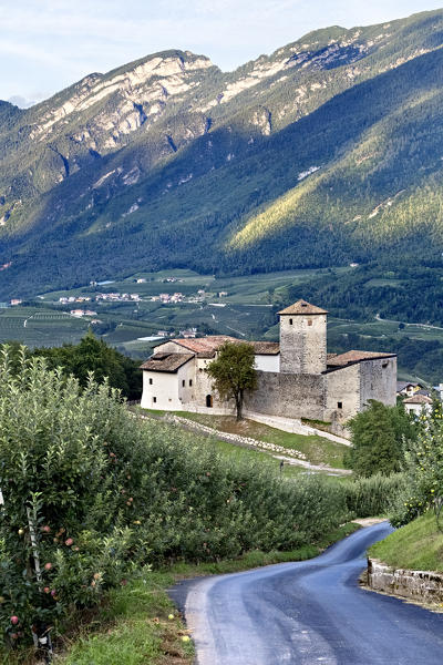 The Belasi castle in the Non Valley. Campodenno, Trento province, Trentino Alto-Adige, Italy, Europe.