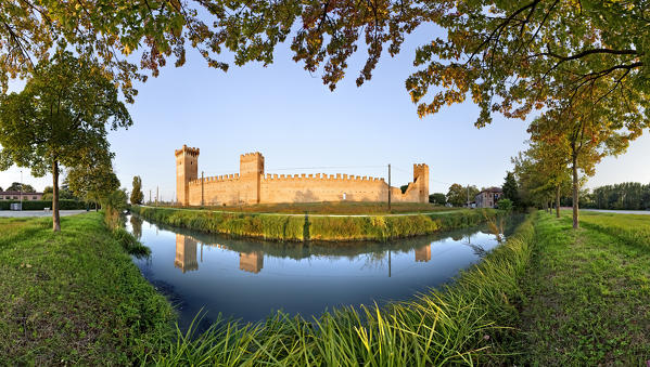 The Scaliger castle of Villimpenta. Mantova province, Lombardy, Italy, Europe.