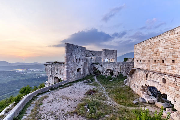 Casamates of Fort Mollinary. Monte, Verona province, Veneto, Italy, Europe.