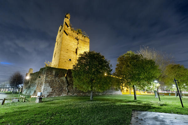 The castle of Castel d'Ario is an ancient stronghold built in the Mantuan plain. Castel d'Ario, Mantova province, Lombardy, Italy, Europe.