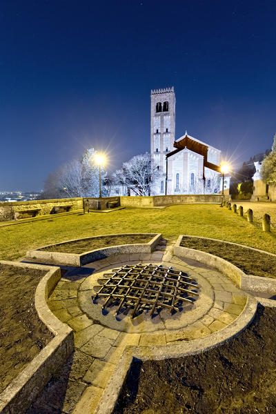 The Romanesque-Gothic cathedral of Monselice is dedicated to Santa Giustina. Monselice, Padua province, Veneto, Italy, Europe.