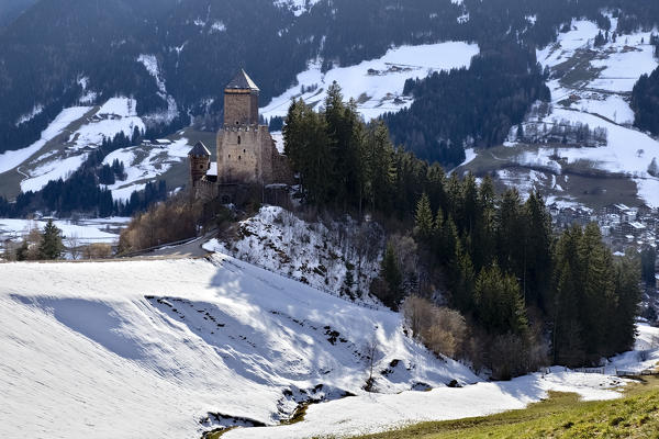 Reinegg Castle in the Sarentine Alps. Bolzano province, Trentino Alto-Adige, Italy, Europe.