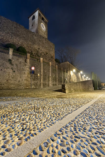 The Gonzaga Castle in Volta Mantovana is a medieval fortress built in the 11th century by Matilde di Canossa. Mantova province, Lombardy, Italy, Europe.