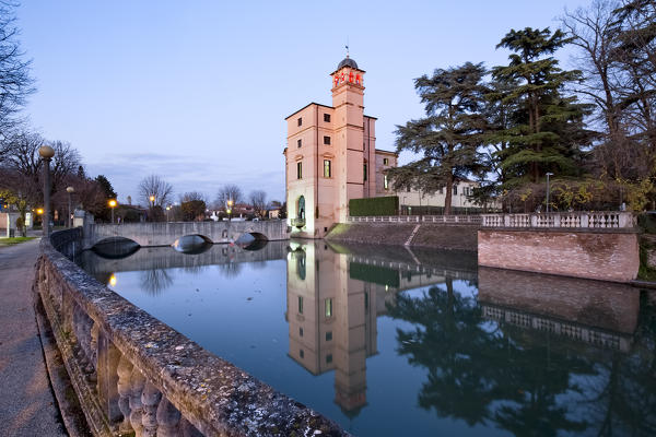 Villa Sagramoso is the town hall of Zevio. Verona province, Veneto, Italy, Europe.