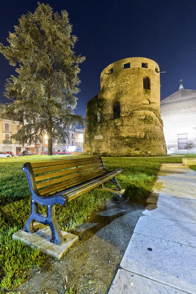 The tower of Legnago is the symbol of the city. It was built by the Republic of Venice in the 16th century. Verona province, Veneto, Italy, Europe.