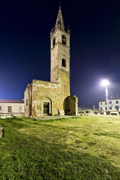 The ancient church of Sant'Antonio Abate in the village of Bevilacqua. Verona province, Veneto, Italy, Europe.