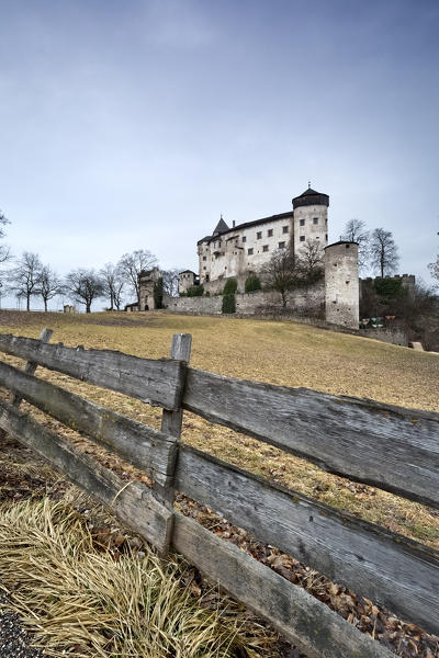 The Presule Castle is a medieval fortification in the Gothic style. Bolzano province, Trentino Alto-Adige, Italy, Europe. 