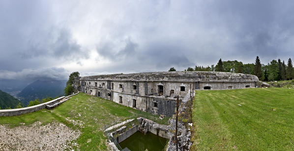 The military and historical museum Fort Punta Corbin in Treschè Conca. Roana, Vicenza province, Italy.