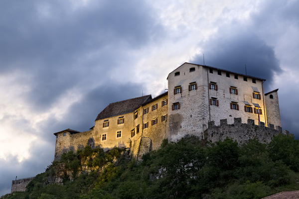 The castle of Stenico is today a museum. Giudicarie, Trento province, Trentino Alto-Adige, Italy, Europe.