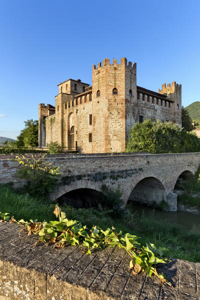 The medieval castle of Valbona. Lozzo Atesino, Padova province, Veneto, Italy, Europe.