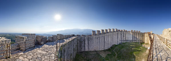 The Asolo Rocca is a fortress located on the top of Monte Ricco: it is the symbol of the village of Asolo. Treviso province, Veneto, Italy, Europe.