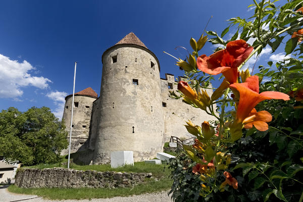 The medieval castle of Castelbello in the Venosta valley. Castelbello-Ciardes, Bolzano province, Trentino Alto-Adige, Italy, Europe.