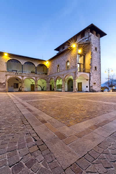 The Roccabruna castle is a medieval building in the village of Fornace. Trento province, Trentino Alto-Adige, Italy, Europe.