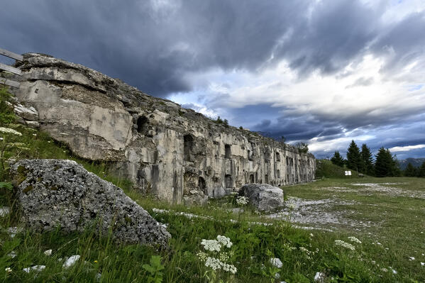 The Austro-Hungarian Fortress Sommo Alto. Folgaria, Alpe Cimbra, Trento province, Trentino Alto-Adige, Italy, Europe.