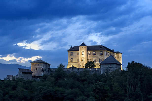 The museum of Castel Thun is one of the best preserved noble residences in Trentino. Vigo di Ton, Non Valley, Trento province, Trentino Alto-Adige, Italy, Europe.