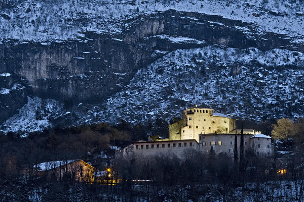 Pietra Castle was often the focus of wars and sieges during the Middle Ages. Calliano, Trento province, Trentino Alto-Adige, Italy, Europe.