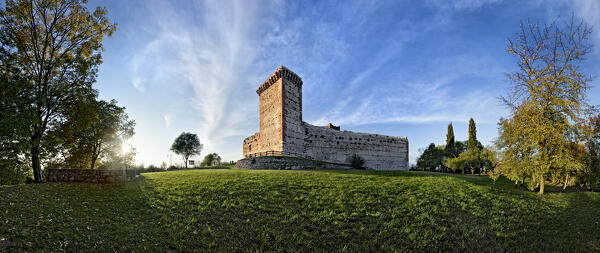 The castle of the Villa is known as the castle of Romeo. Montecchio Maggiore, Vicenza province, Veneto, Italy.