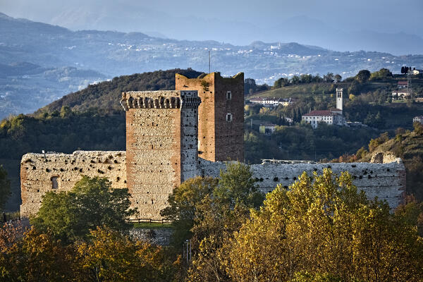 The castle of the Villa is known as the castle of Romeo. Montecchio Maggiore, Vicenza province, Veneto, Italy.