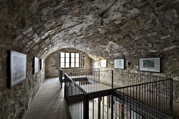 Fort Colle delle Benne: internal passages to the casemates. Levico Terme, Trentino, Italy.