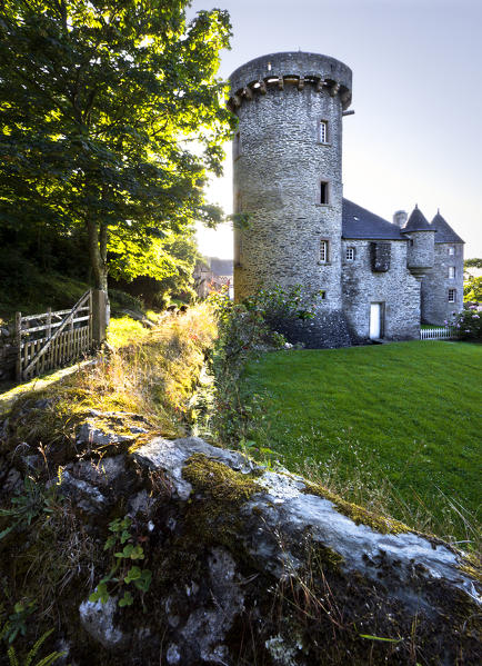 Dur-Ecu Manor at sunset, Urville-Nacqueville, Manche Departement, Normandy, France, Europe.