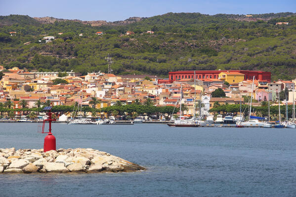 The arrival at the port of Carloforte, San Pietro Island, Carbonia Iglesias province, Sardinia, Italy, Europe.
