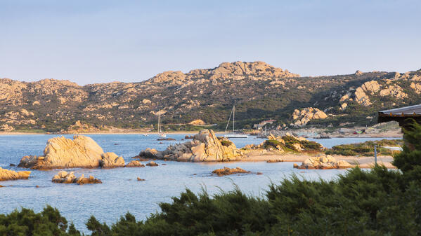 View on Abatoggia beach, Punta Abbatoggia, Maddalena island, Sassari province, Sardinia, Italy, Europe.
