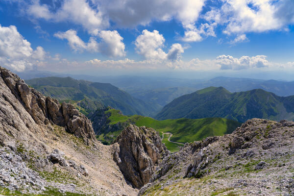 Italy, Lazio, Apennines mountain range, Terminillo and Monti della Laga in Summer