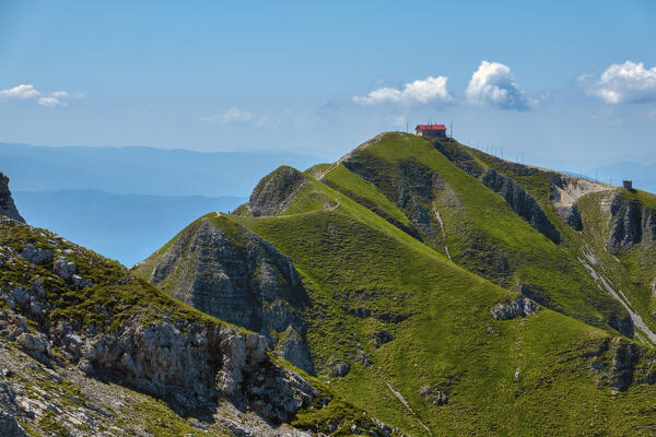 Italy, Lazio, Apennines mountain range, Massimo Rialti mountain hut on Terminillo