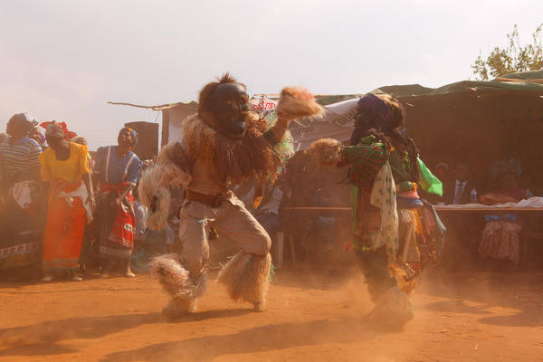 Africa,Malawi,Lilongwe district.
Traditional masks of Malawi
